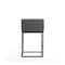 Manhattan Comfort Embassy Counter Stool in Grey and Black, PK2 2-CS011-GY - alternate 5
